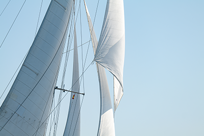 Sails on a sailboat