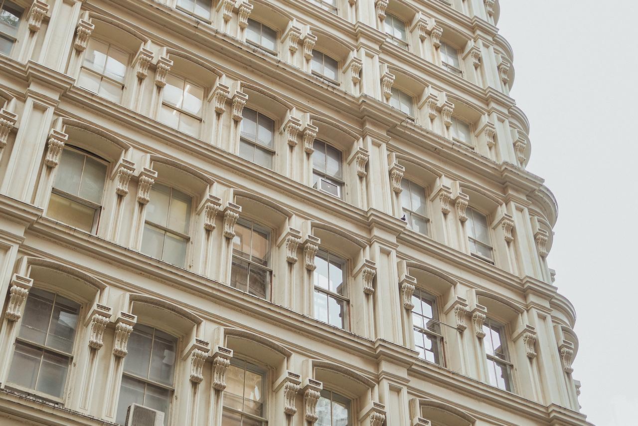 white building facade nyc